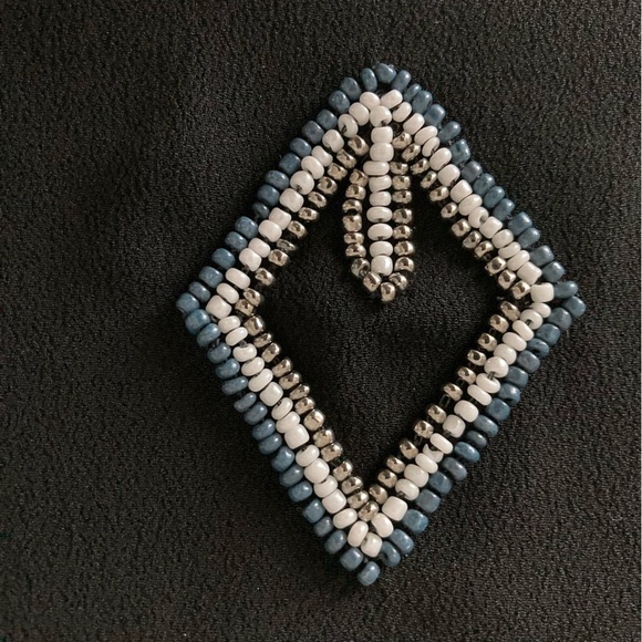 Old Navy Y2K Women’s L Black Sheer Dark Fairy Geo Beaded Slip Dress Whimsigoth - Picture 4 of 10